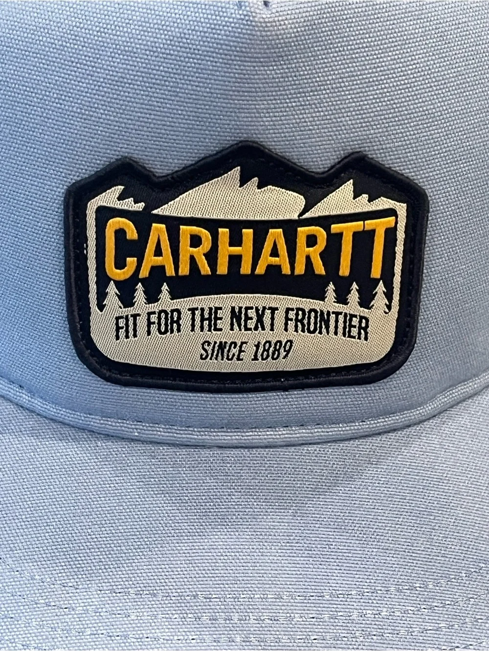 Carhartt Force Mountain Patch Trucker Hat Adult Adjustable Snapback Light Blue